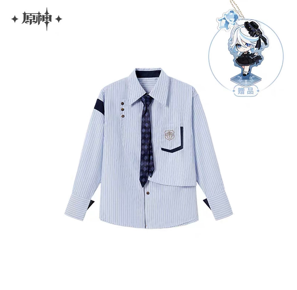 Thumbnail: Genshin Impact Furina Themed Casual Shirt
