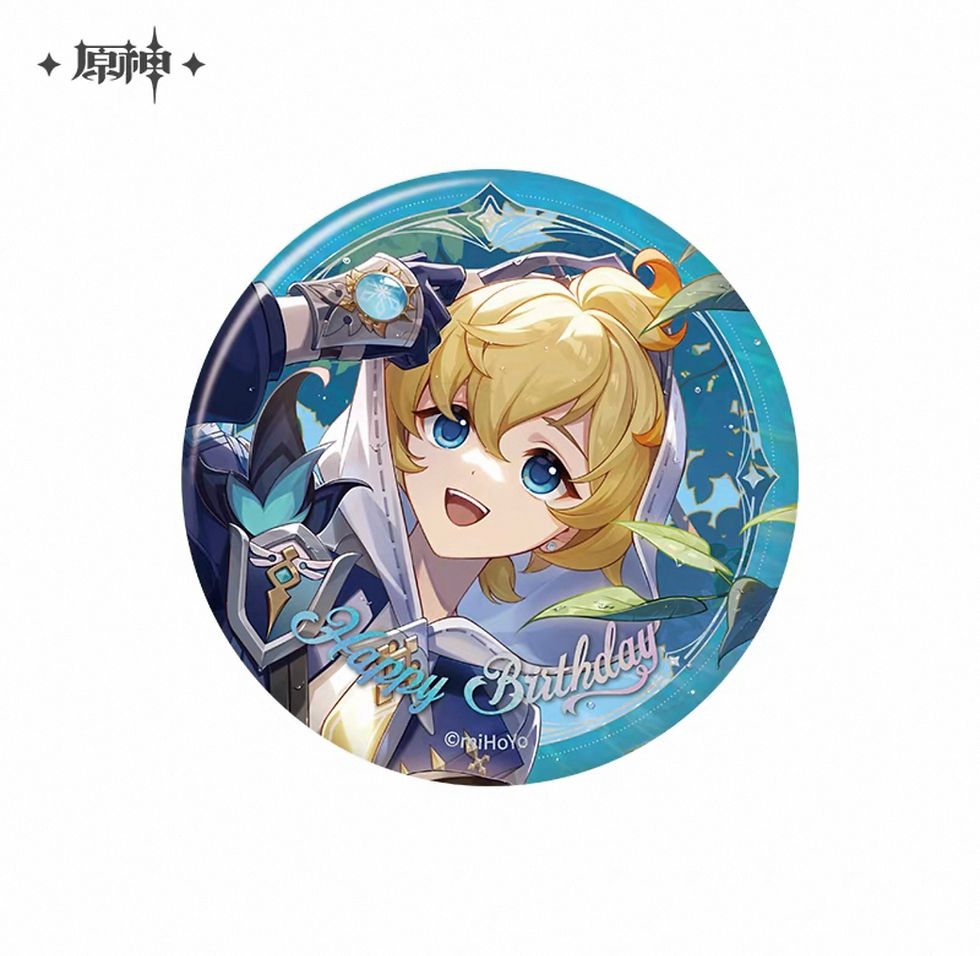 Thumbnail: 【Set B】Genshin Impact Characters' Birthday Round Pin (Year 2025)