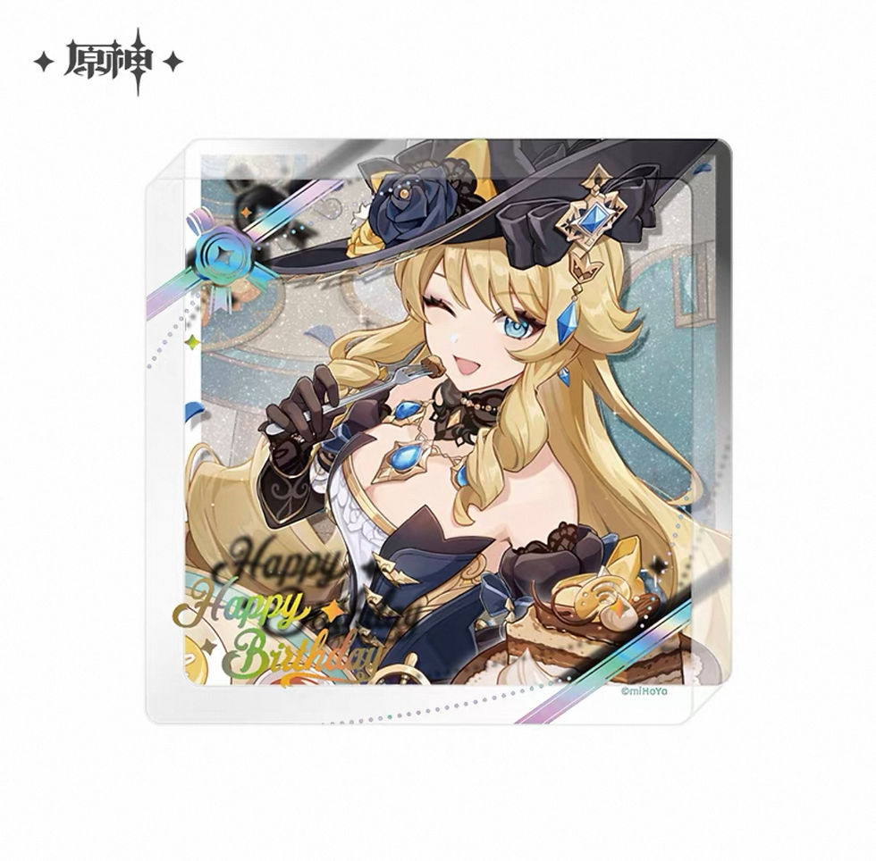 Thumbnail: 【Set B】Genshin Impact Thick Acrylic Coaster