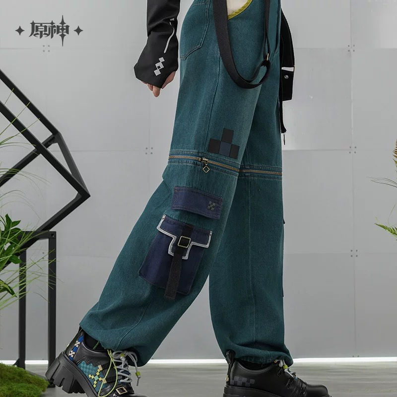 Thumbnail: Genshin Impact Kinich Themed Detachable Cargo Jeans
