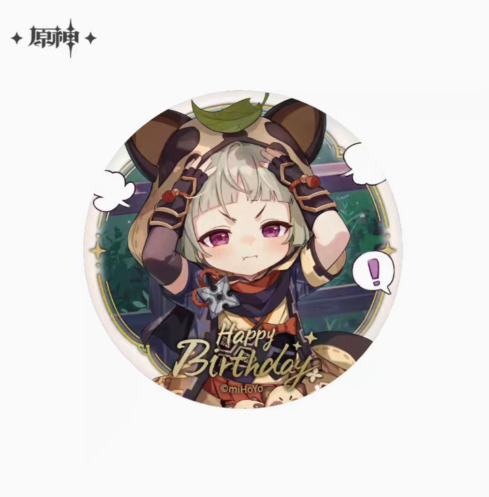 Thumbnail: 【Set A】Genshin Impact Character Birthday Round Pin