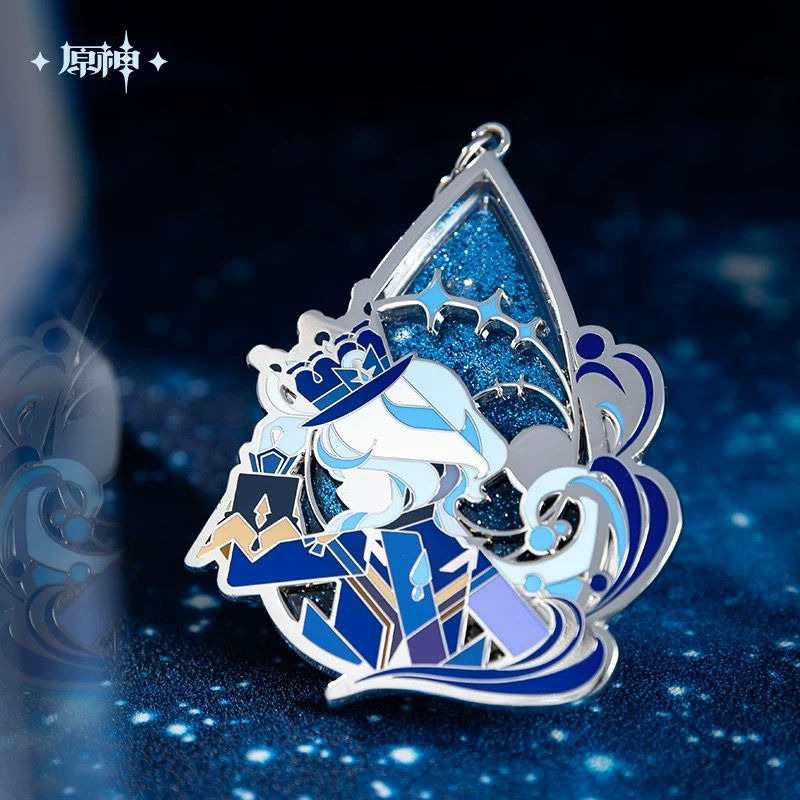 Thumbnail: Genshin Impact Furina Quicksand Metal Keychain