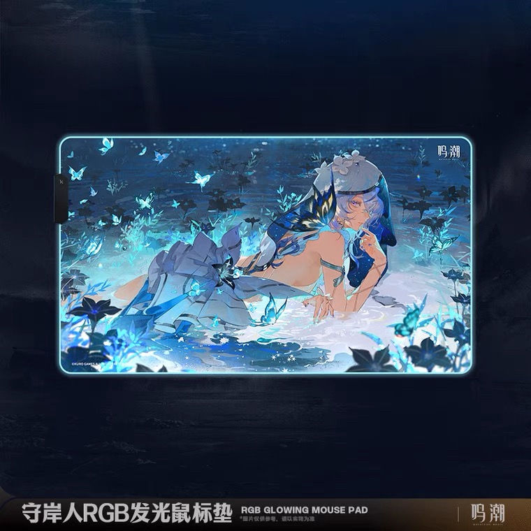 Wuthering Waves The Shorekeeper RGB Glowing Mouse Pad