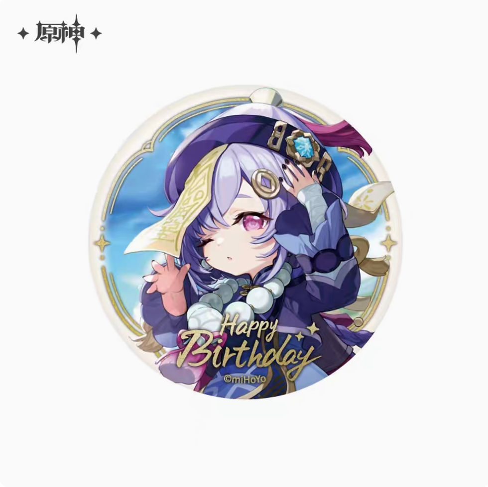 Thumbnail: Genshin Impact Characters Birthday Round Pin