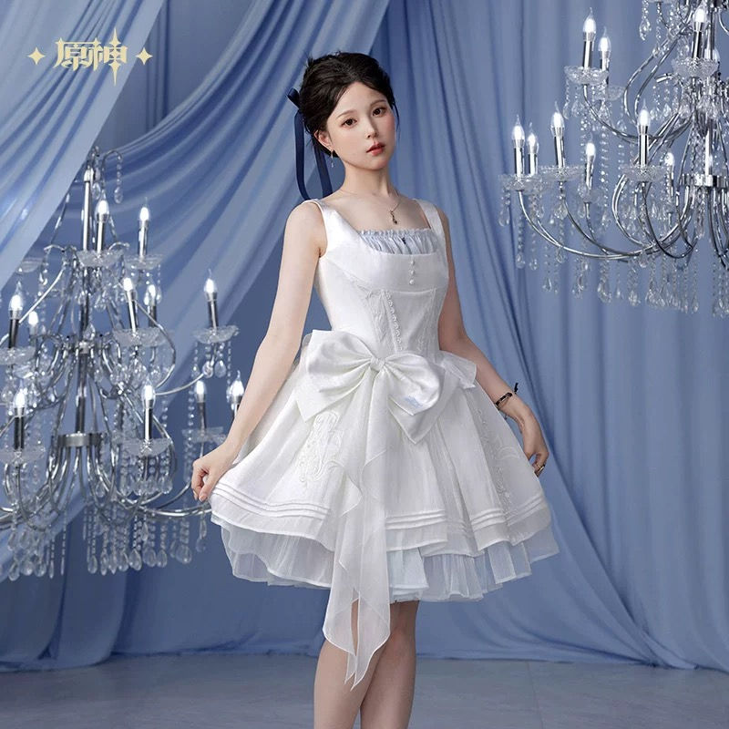 Genshin Impact Furina Themed Dress