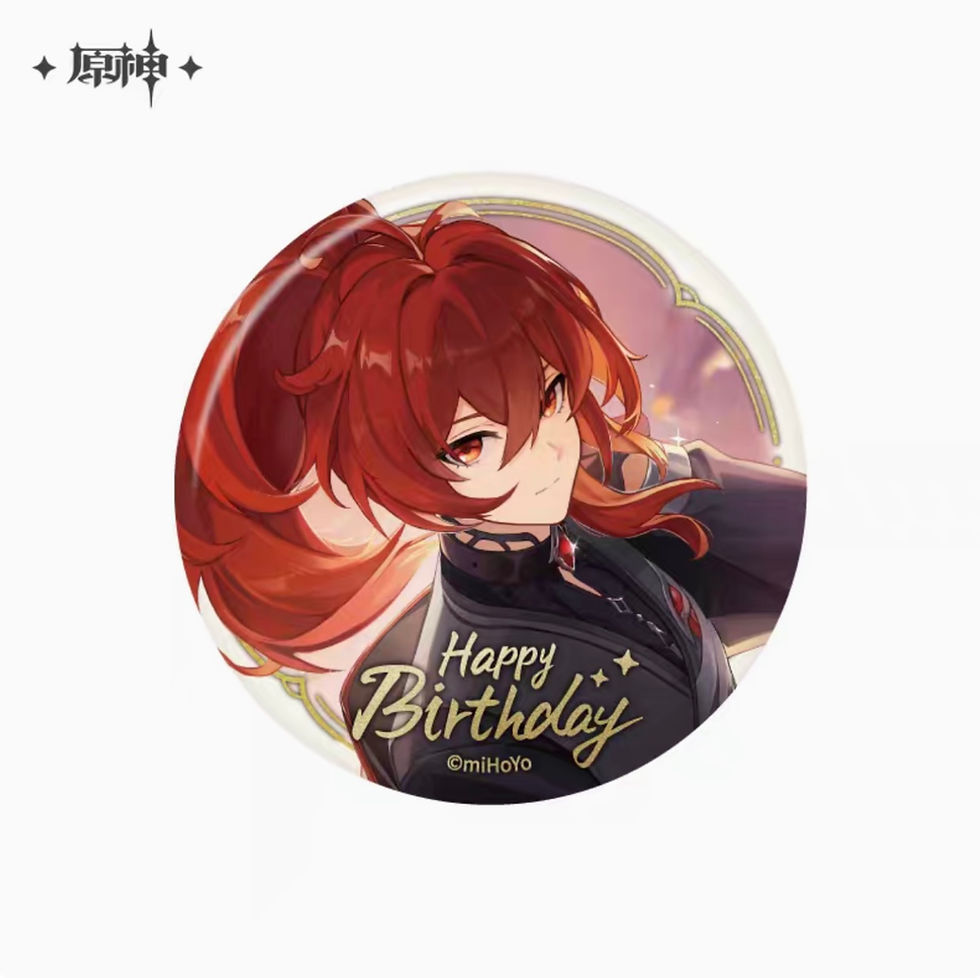 Thumbnail: Genshin Impact Characters Birthday Round Pin