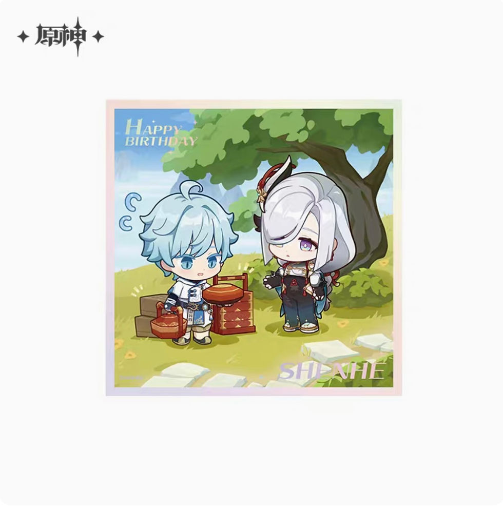 Thumbnail: 【Set B】Genshin Impact Character Birthday Mini Paper Stand