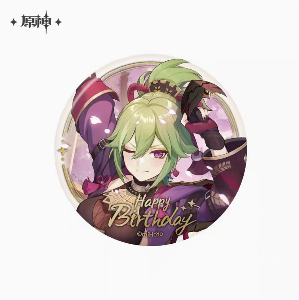 Thumbnail: 【Set B】Genshin Impact Character Birthday Round Pin