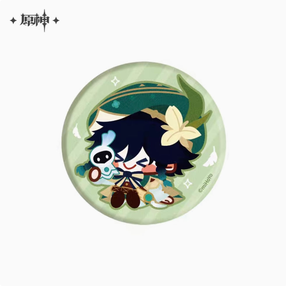 Thumbnail: Genshin Impact Characters Fluffy Round Pin