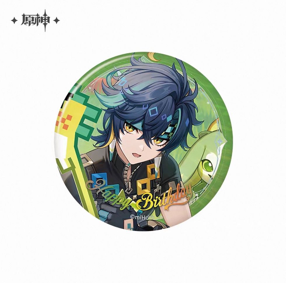 Thumbnail: 【Set A】Genshin Impact Characters' Birthday Round Pin (Year 2025)