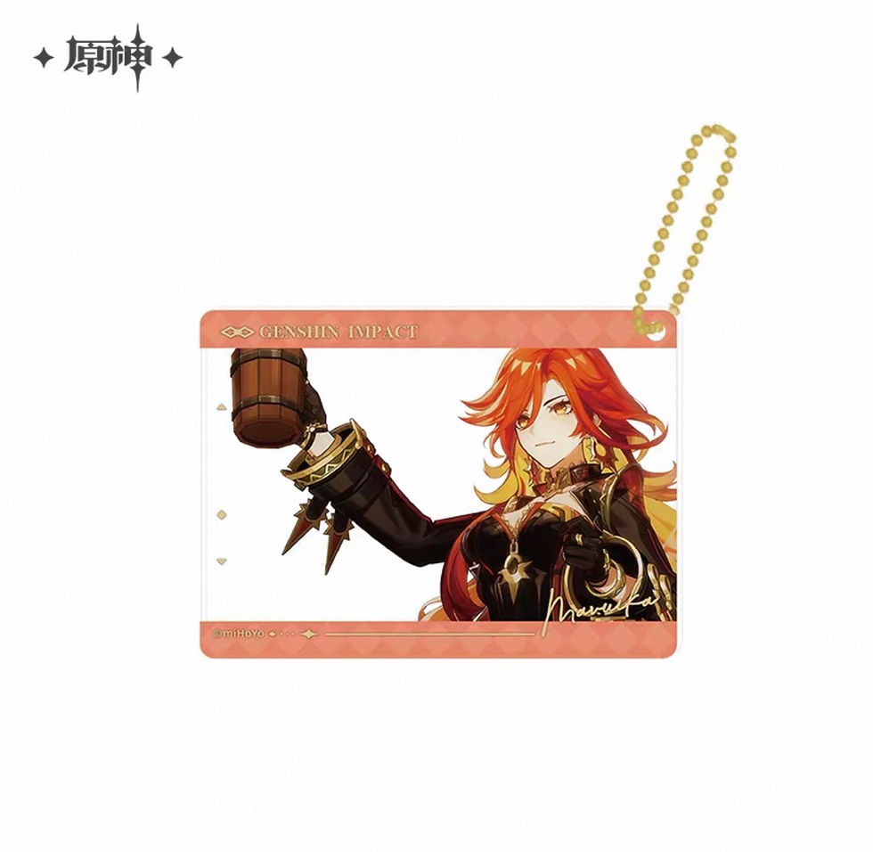 Thumbnail: Genshin Impact Round Pin and Group Photo Acrylic Keychain