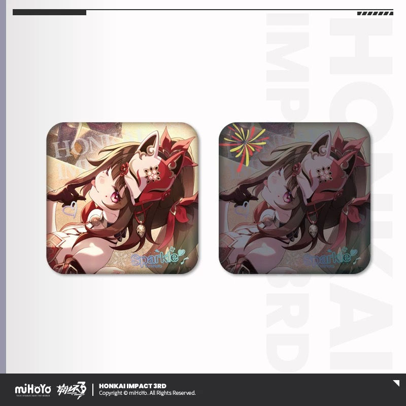 Honkai: Star Rail x Honkai Impact 3rd Sparkle Square Pin
