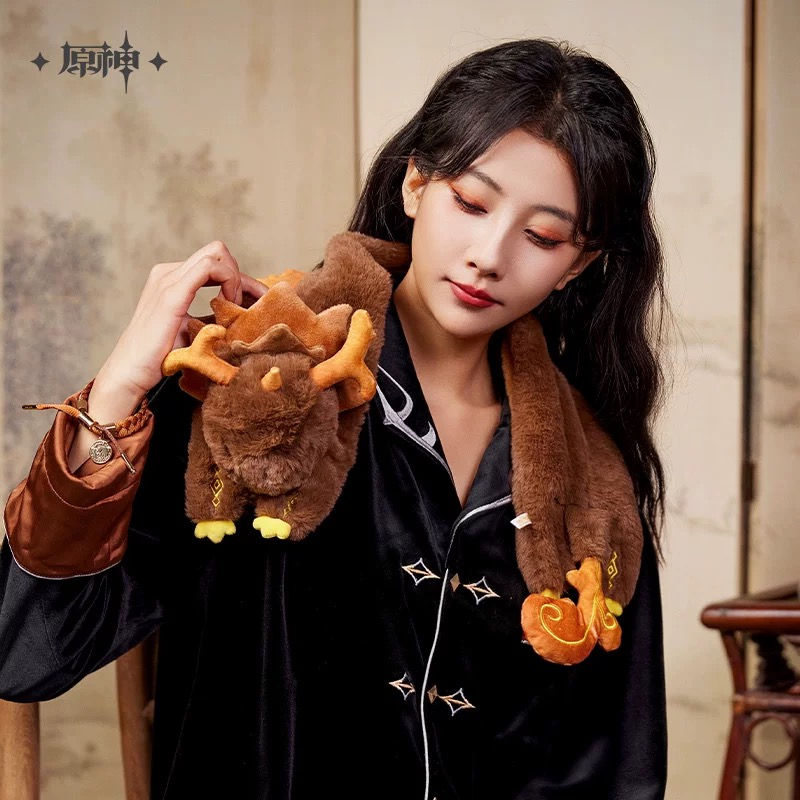 Thumbnail: Genshin Impact Zhongli Themed Plushie Scarf