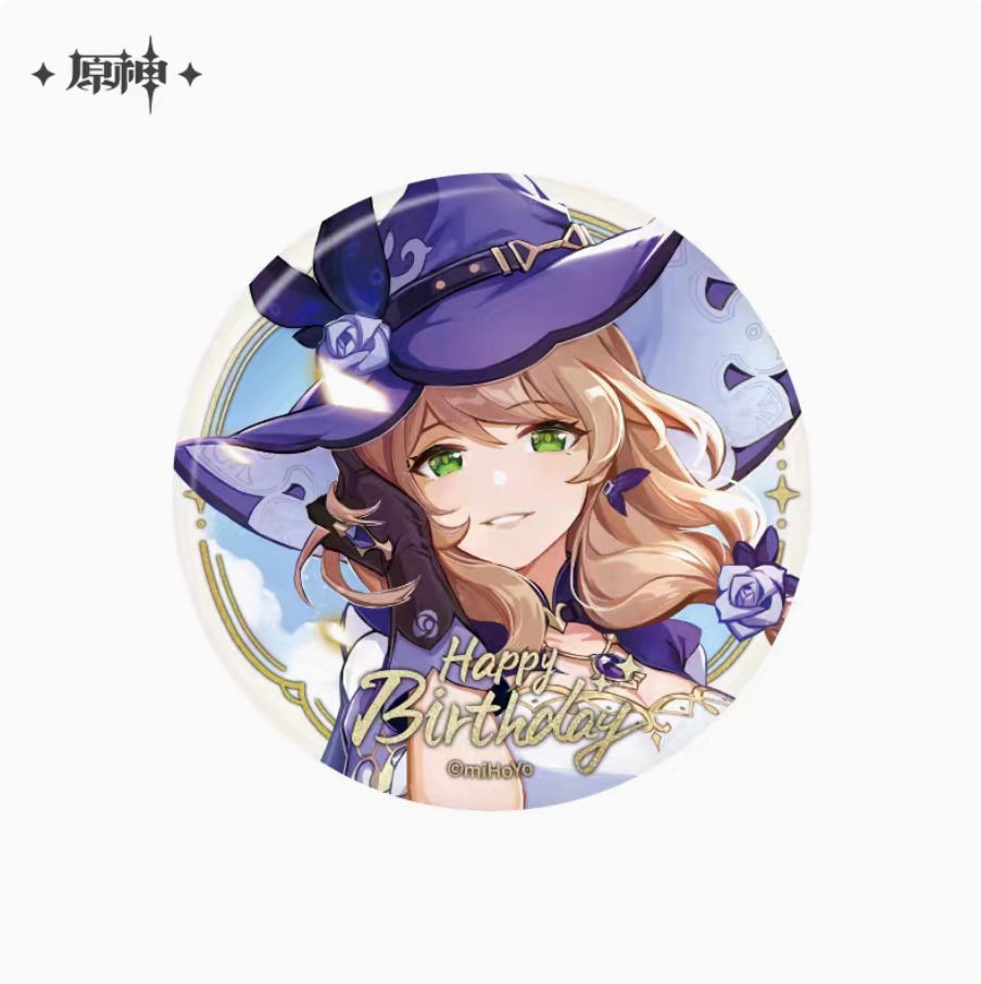 Thumbnail: 【Set A】Genshin Impact Characters Birthday Themed Round Pin