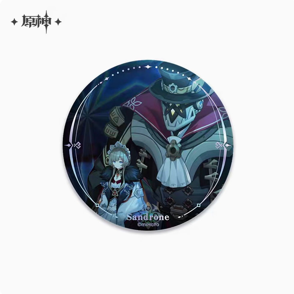 Thumbnail: Genshin Impact A Winter Night's Lazzo Themed Round Pin