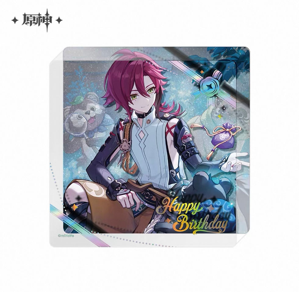 Thumbnail: 【Set A】Genshin Impact Thick Acrylic Coaster