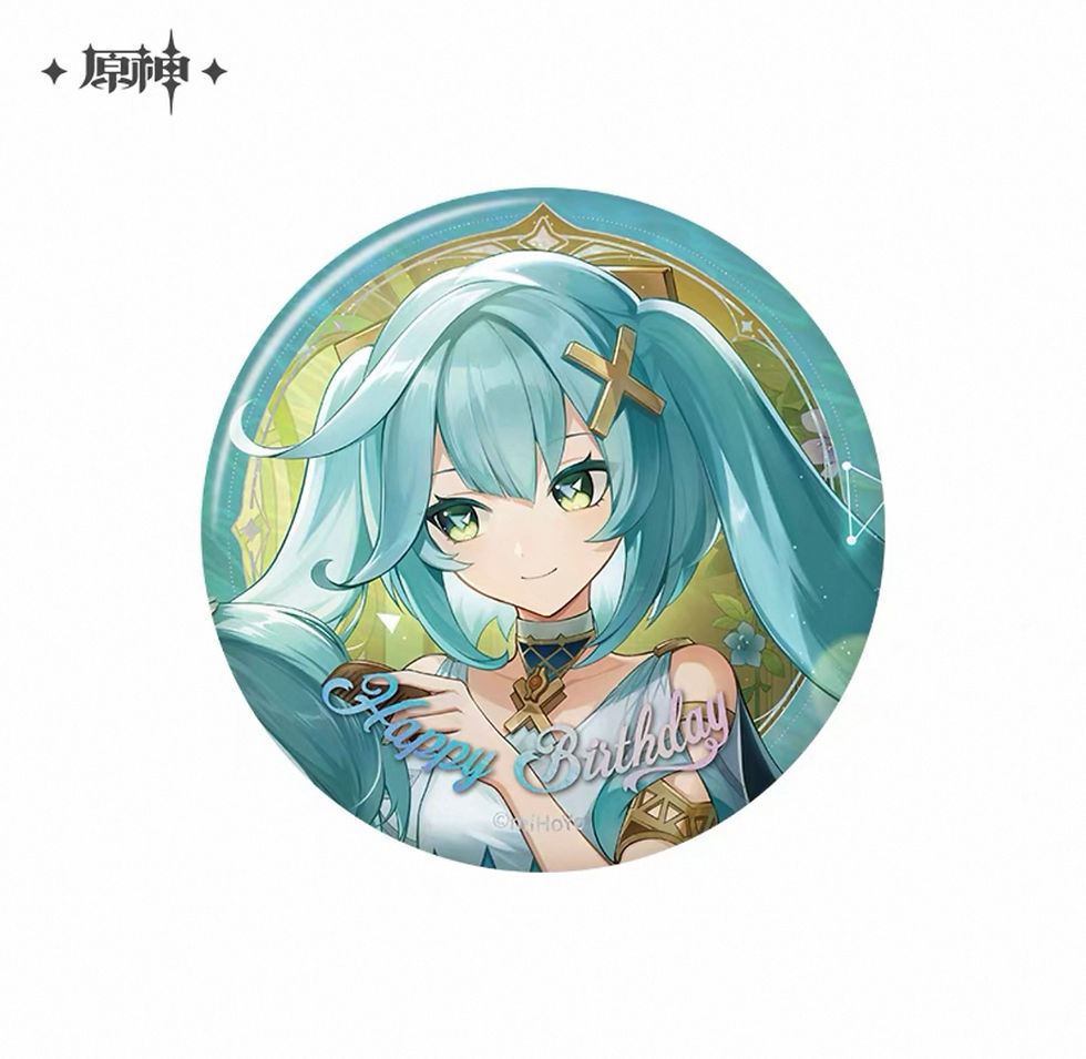 Thumbnail: 【Set B】Genshin Impact Characters' Birthday Round Pin (Year 2025)