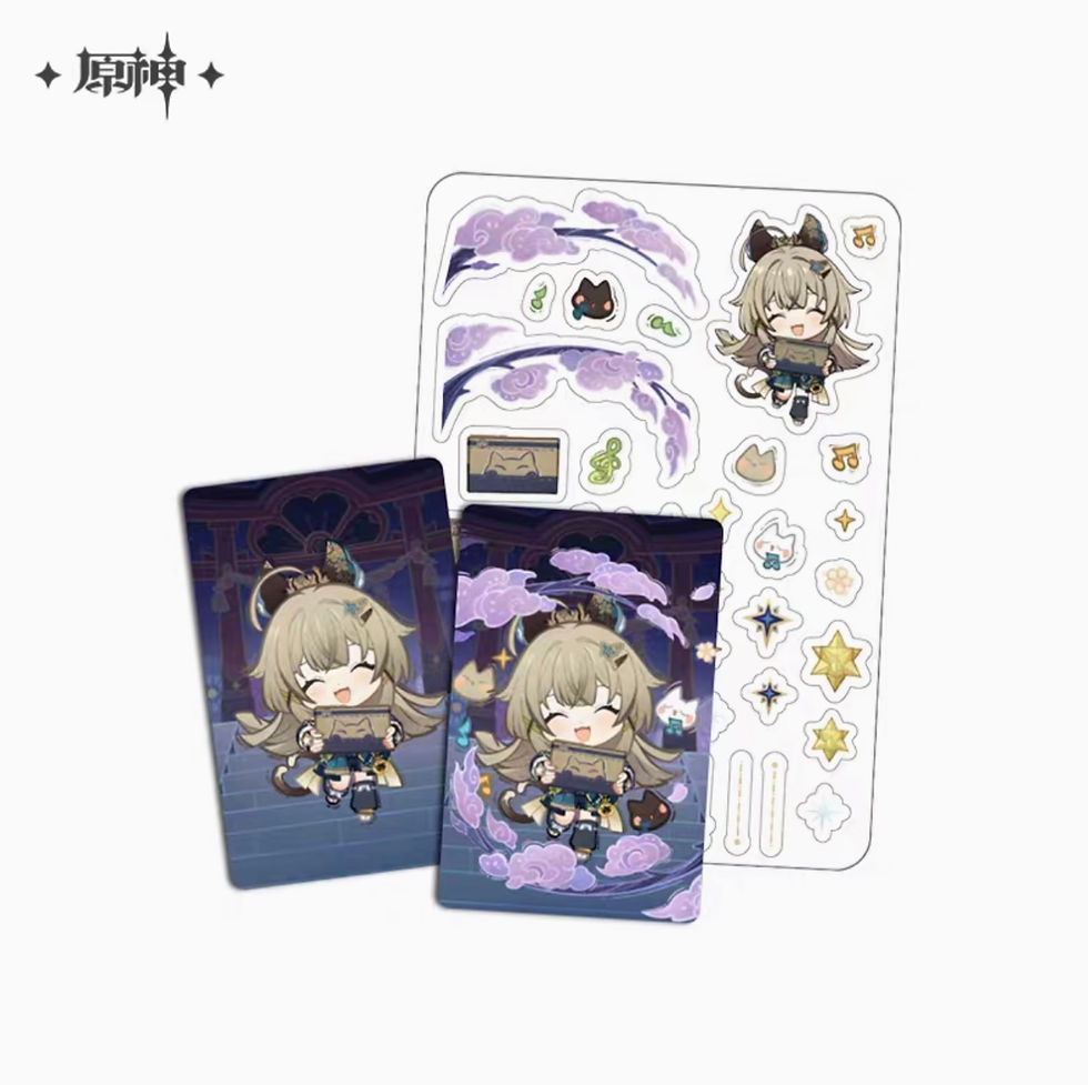 Thumbnail: 【Set B】Genshin Impact Collection Card Set (two cards, sticker, protective cover)