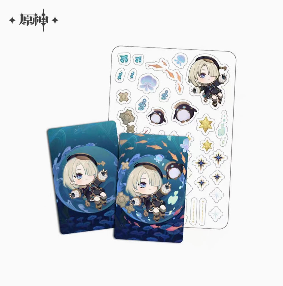 Thumbnail: 【Set A】Genshin Impact Collection Card Set (two cards, sticker, protective cover)