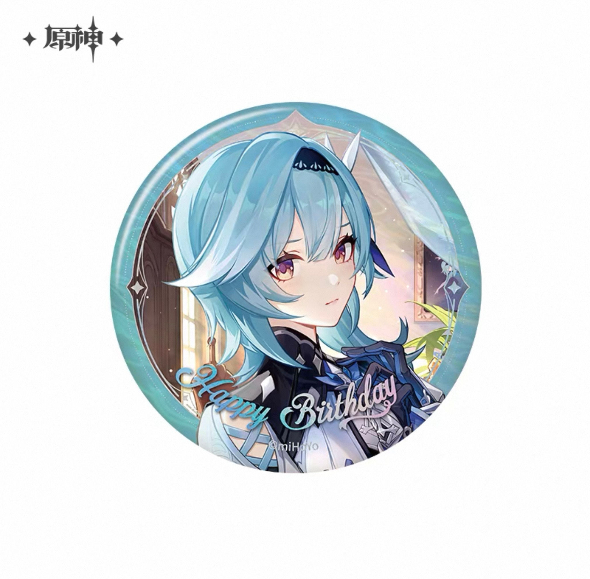 Genshin Impact Eula Birthday Round Pin (Year 2025)