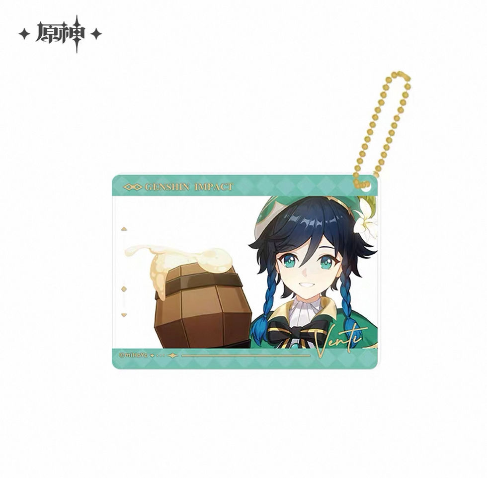 Thumbnail: Genshin Impact Round Pin and Group Photo Acrylic Keychain