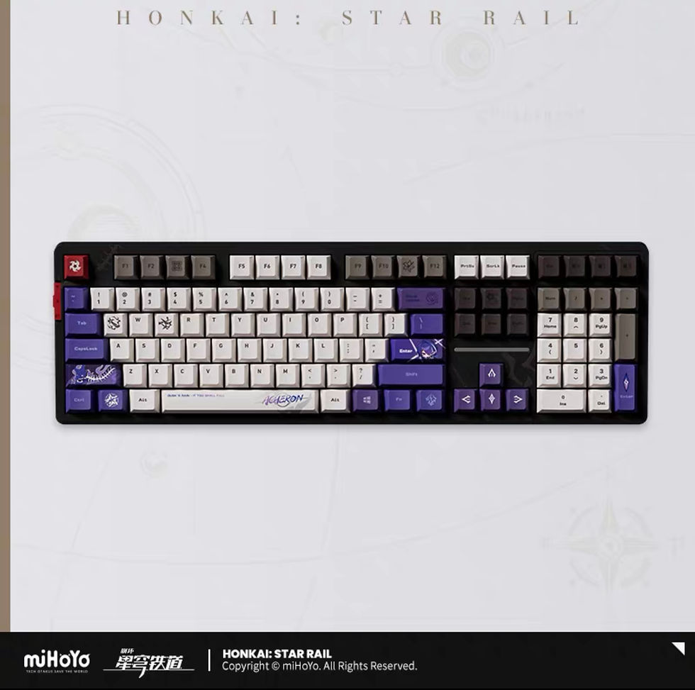 Thumbnail: Honkai: Star Rail Acheron Themed Keyboard (free black and red keycaps)