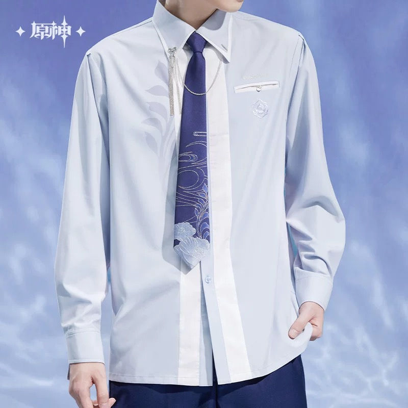 Thumbnail: Genshin Impact Ayato Themed Shirt with Tie