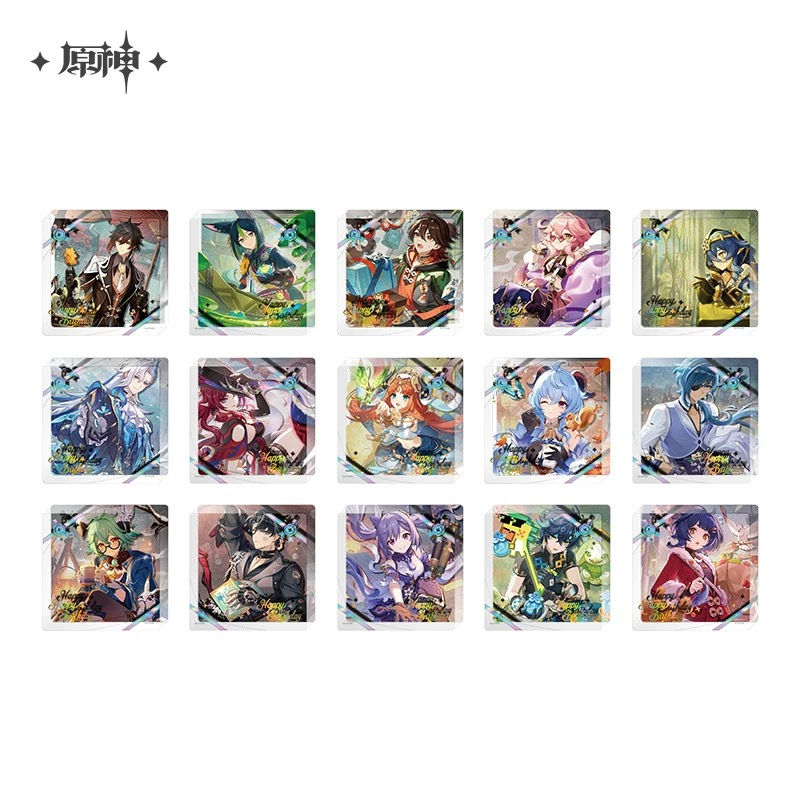 【Set A】Genshin Impact Thick Acrylic Coaster