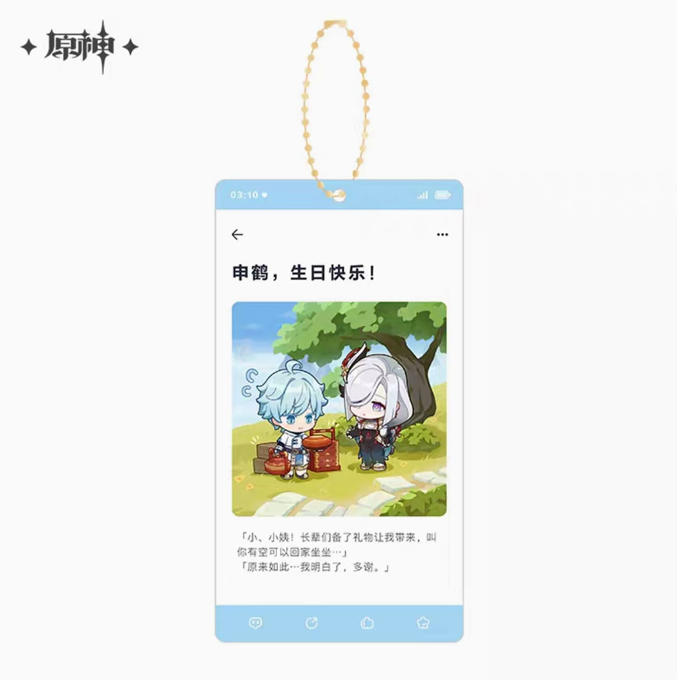 Thumbnail: 【Set B】Genshin Impact Character Birthday Acrylic Keychain