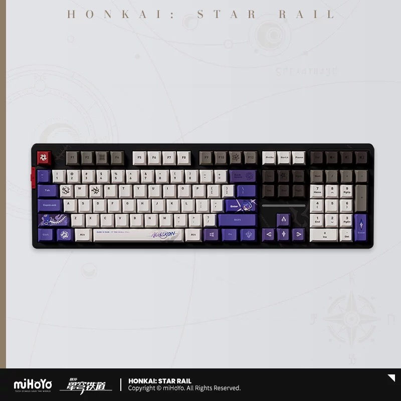 Thumbnail: Honkai: Star Rail Acheron Themed Keyboard (free black and red keycaps)