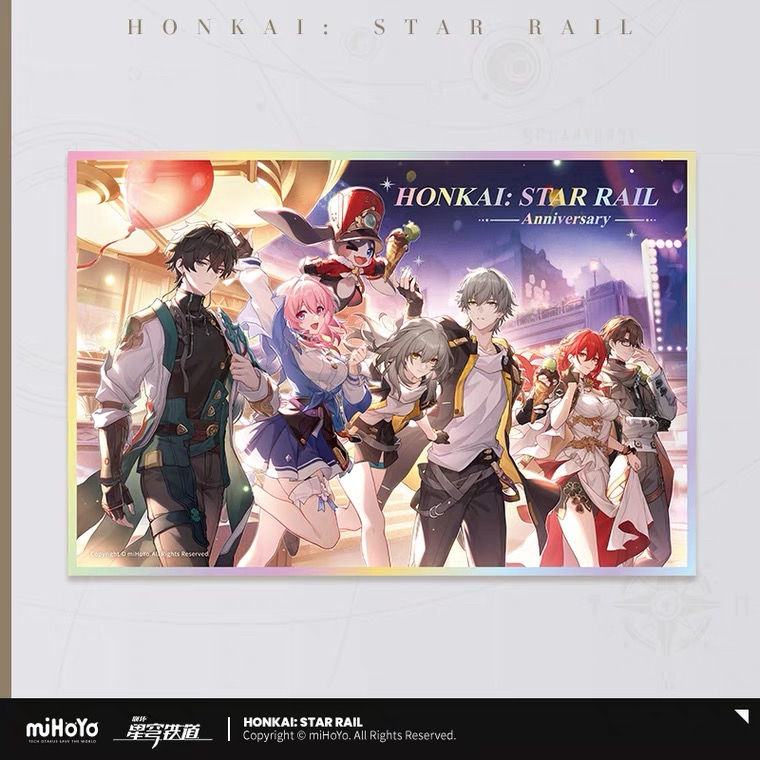 Honkai: Star Rail Anniversary Paper Stand