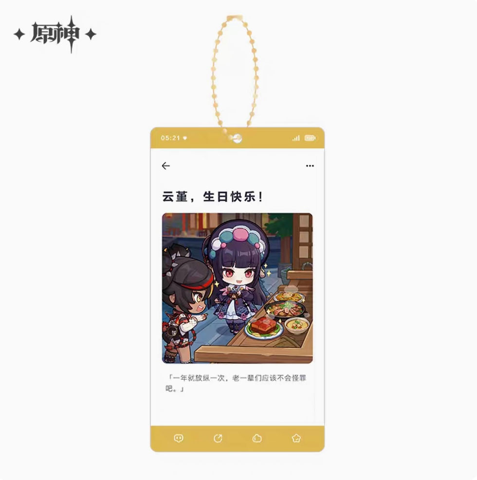 Thumbnail: 【Set C】Genshin Impact Character Birthday Acrylic Keychain