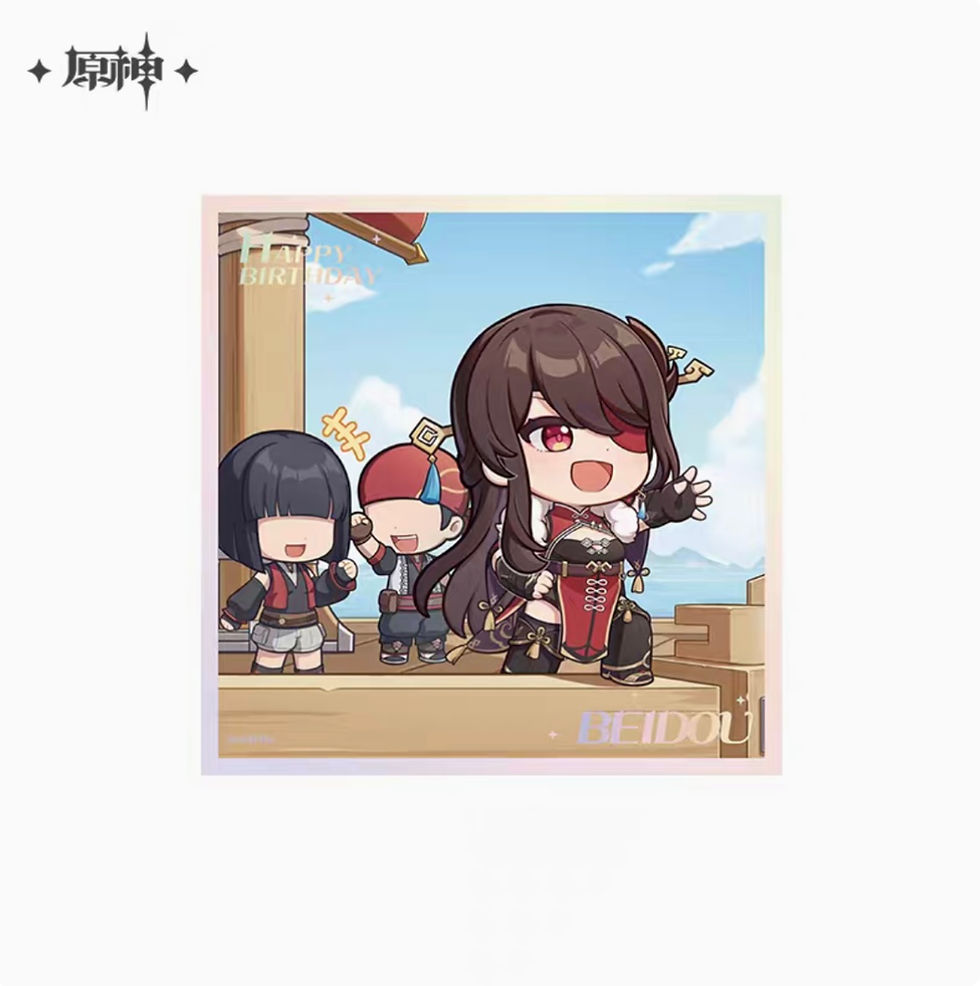 Thumbnail: 【Set A】Genshin Impact Character Birthday Mini Paper Stand