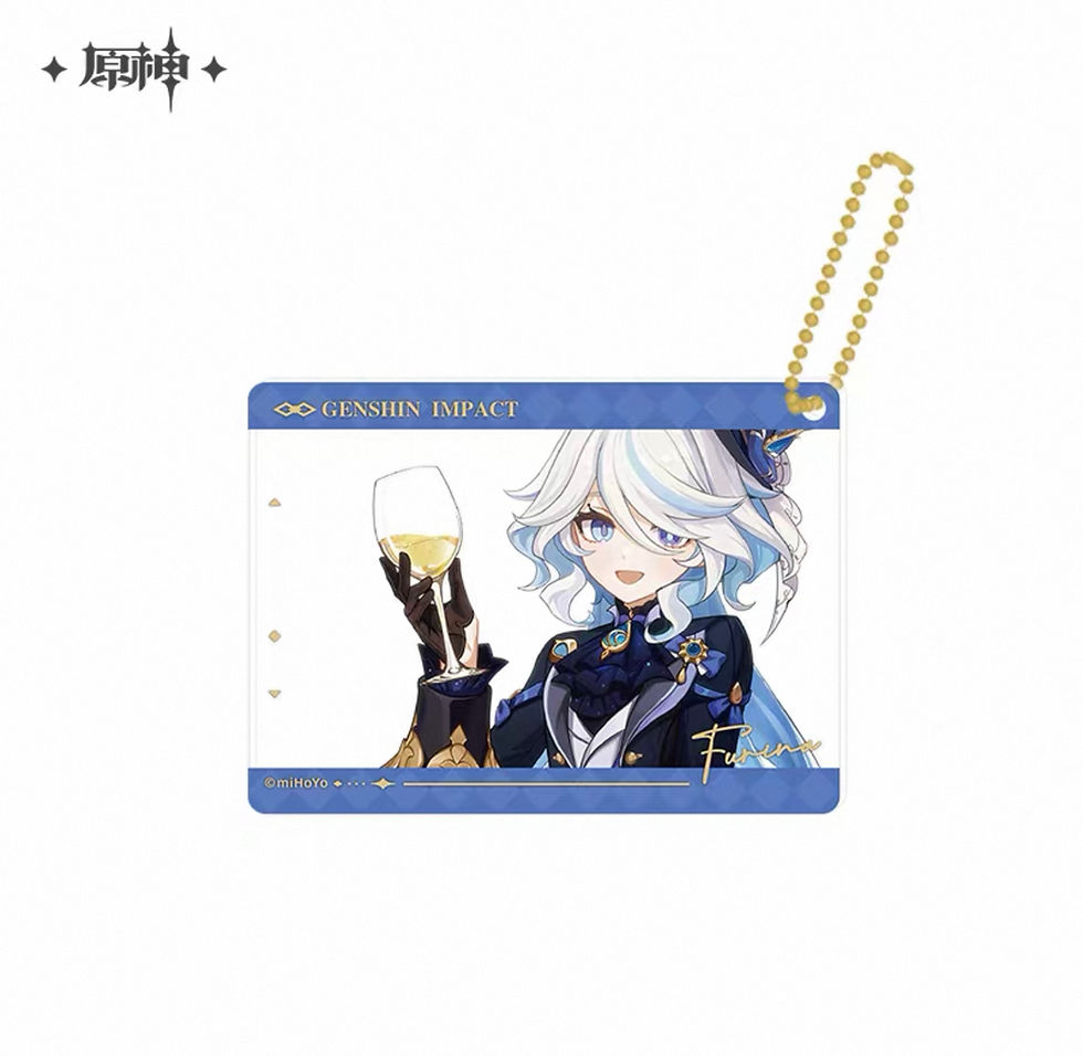 Thumbnail: Genshin Impact Round Pin and Group Photo Acrylic Keychain