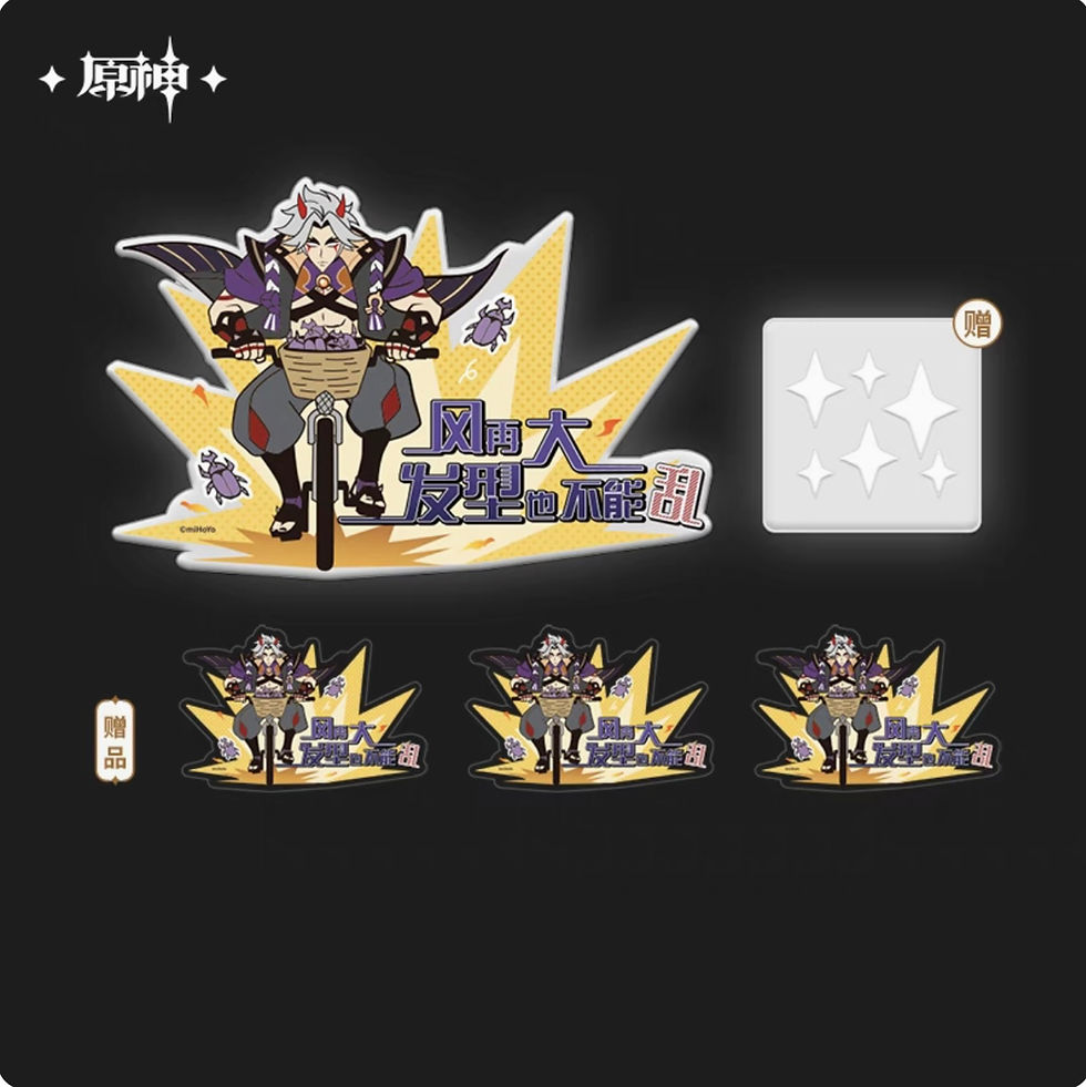 Thumbnail: Genshin Impact Car Stickers (include small stickers)