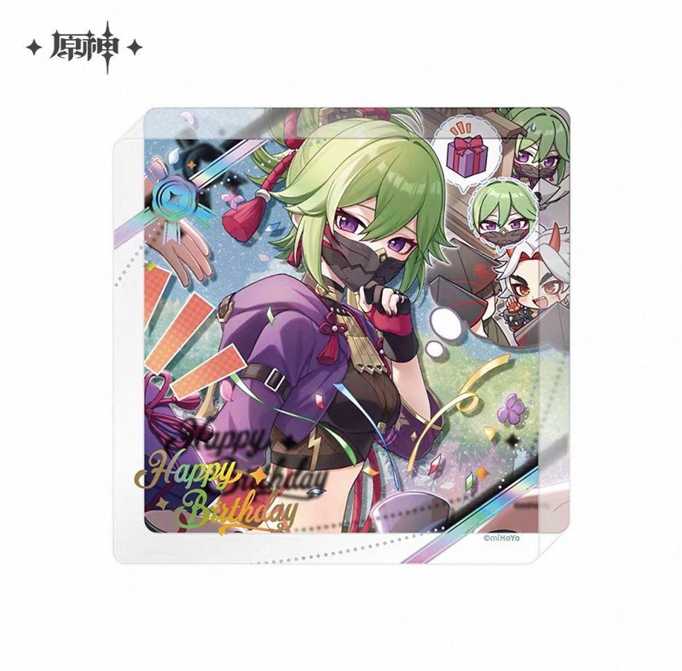 Thumbnail: 【Set A】Genshin Impact Thick Acrylic Coaster