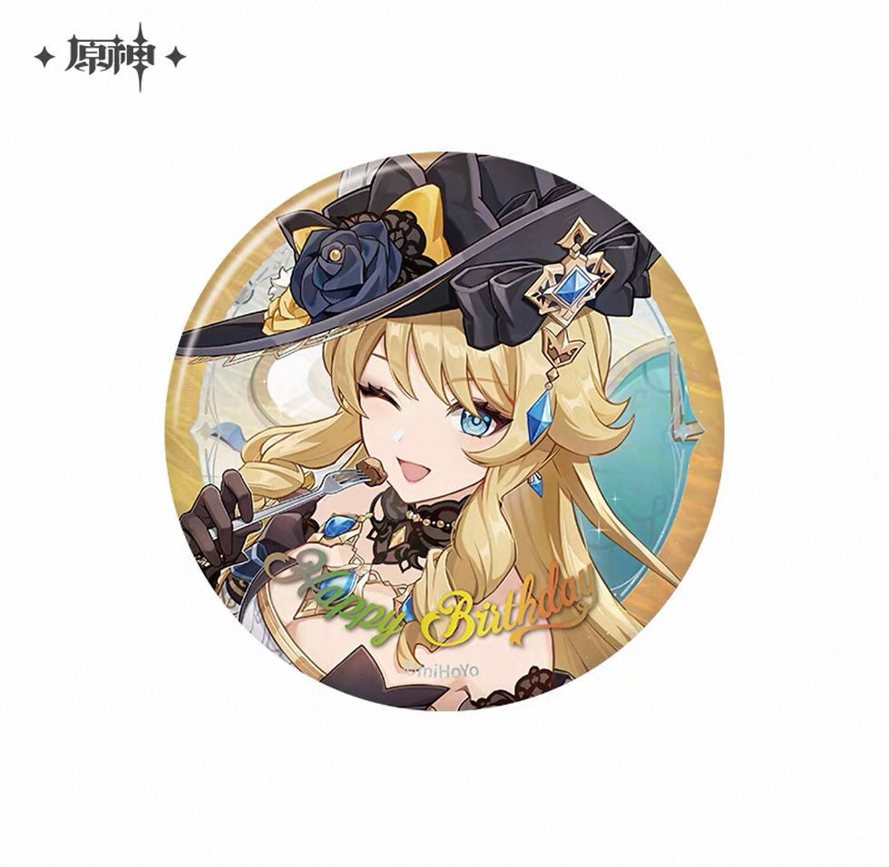 Thumbnail: 【Set B】Genshin Impact Characters' Birthday Round Pin (Year 2025)