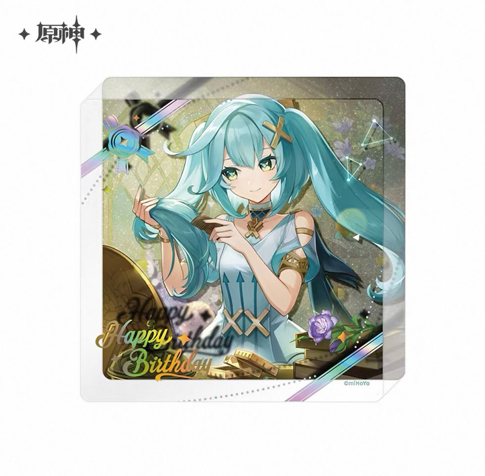 Thumbnail: 【Set B】Genshin Impact Thick Acrylic Coaster