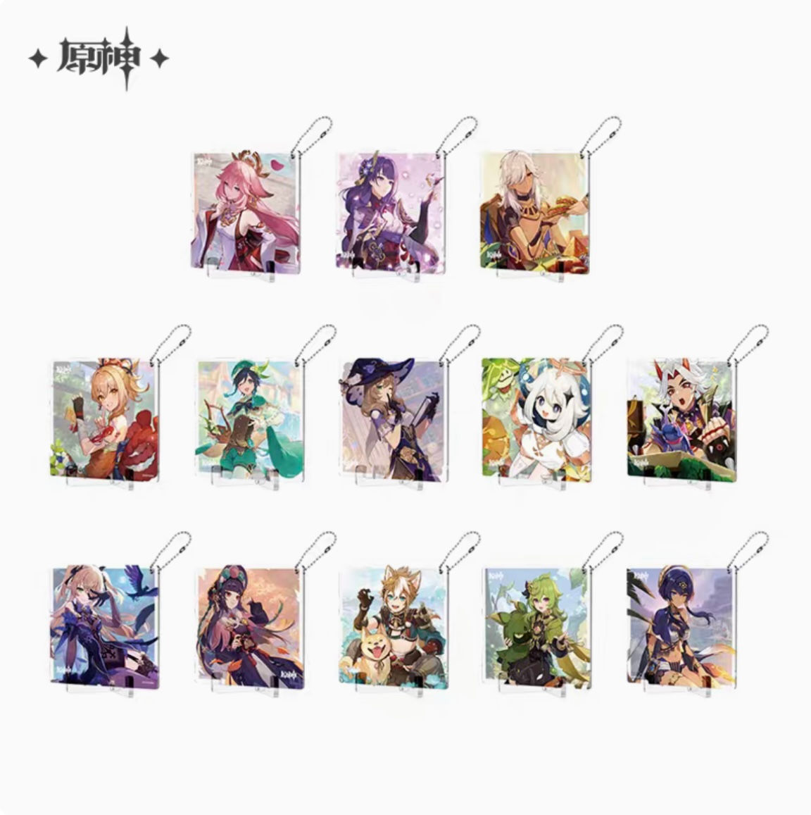 【Set A】Genshin Impact Character Birthday Themed Acrylic Display/Keychain/Coaster