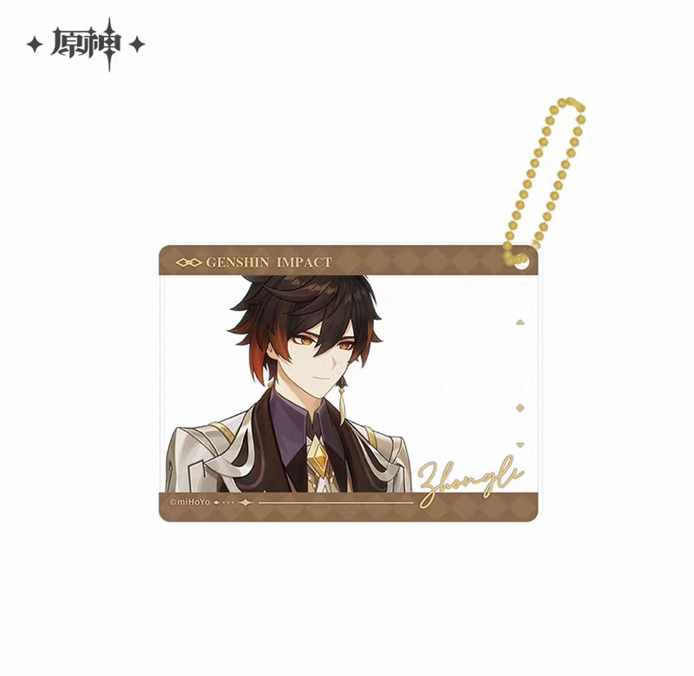 Thumbnail: Genshin Impact Round Pin and Group Photo Acrylic Keychain