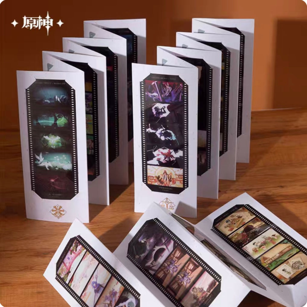 Genshin Impact Photographic Film Styled Bookmark Set