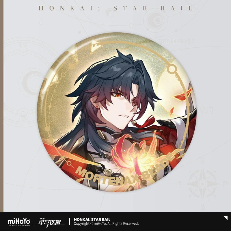 Honkai: Star Rail Mortenax Blade Round Pin