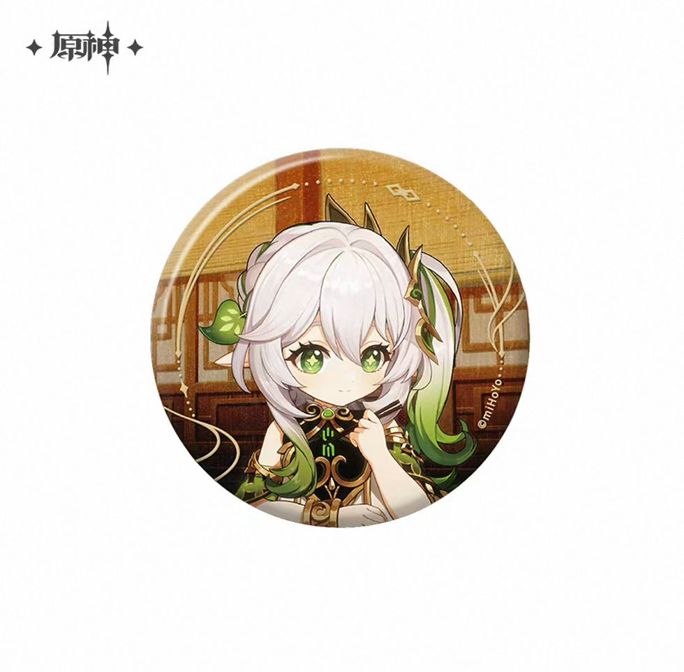Thumbnail: Genshin Impact Round Pin and Group Photo Acrylic Keychain