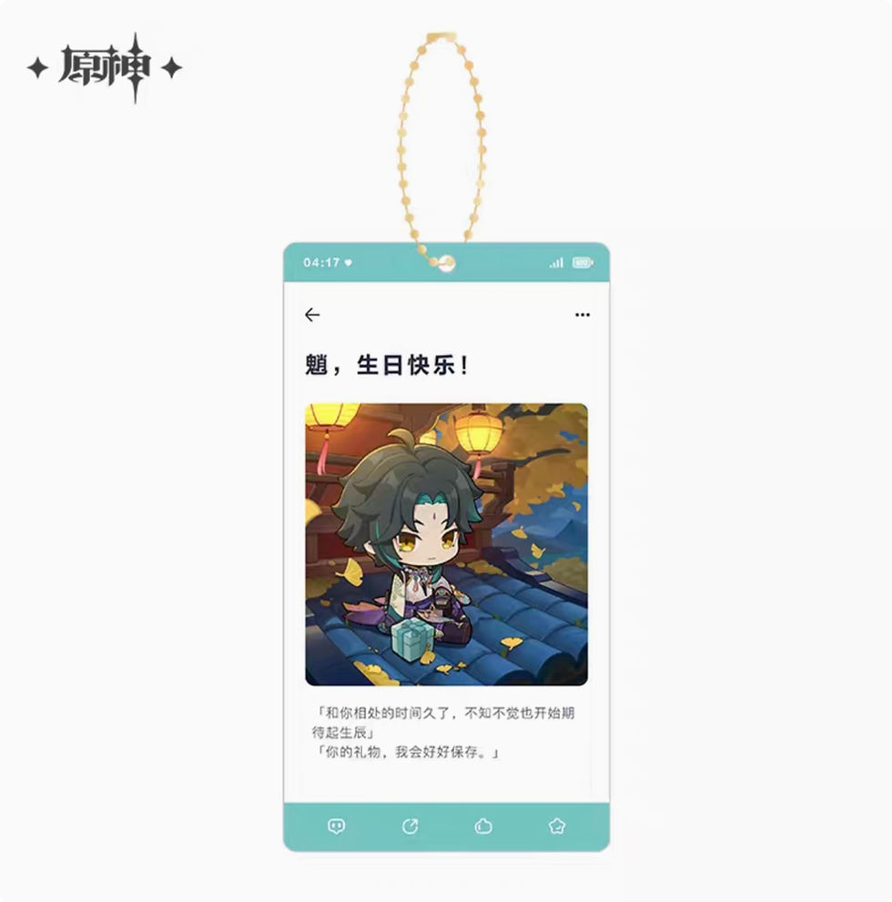 Thumbnail: 【Set B】Genshin Impact Character Birthday Acrylic Keychain