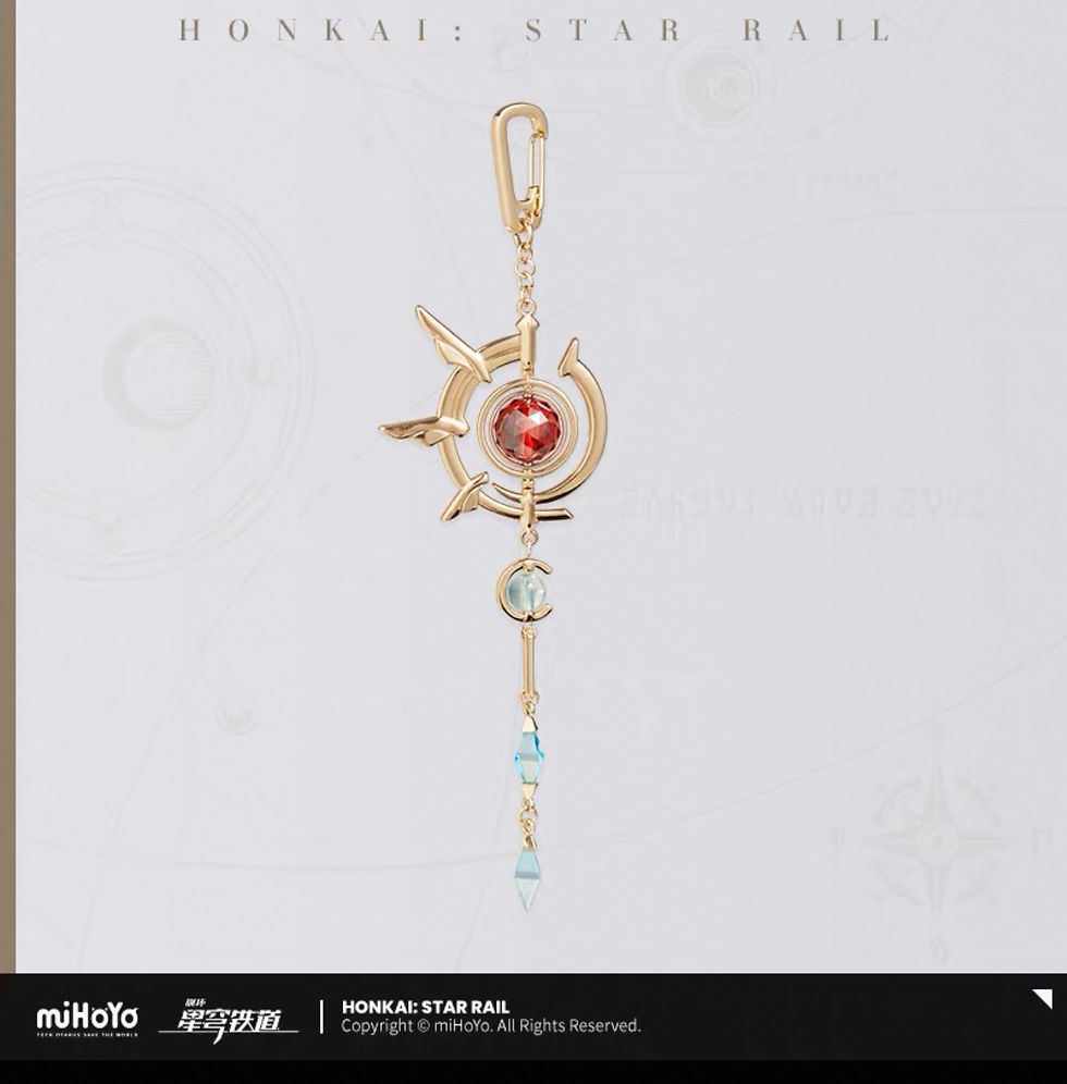 Thumbnail: Honkai: Star Rail Anaxa Themed Metal Pendant