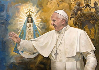 Papa Francisco recebe este belo presente do Vaticano por seus 80 anos