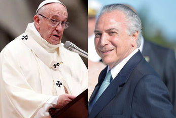 Vaticano emite nota sobre carta do Papa a Michel Temer
