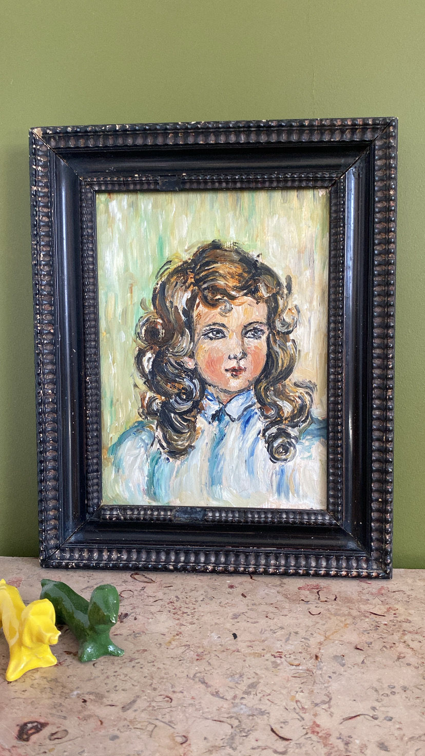Portrait de jeune fille - Années 50