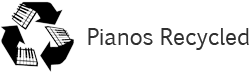 Pianos recycled logo