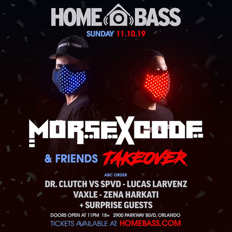Morse X Code & Friends take over Home Bass EDC WEEKEND!